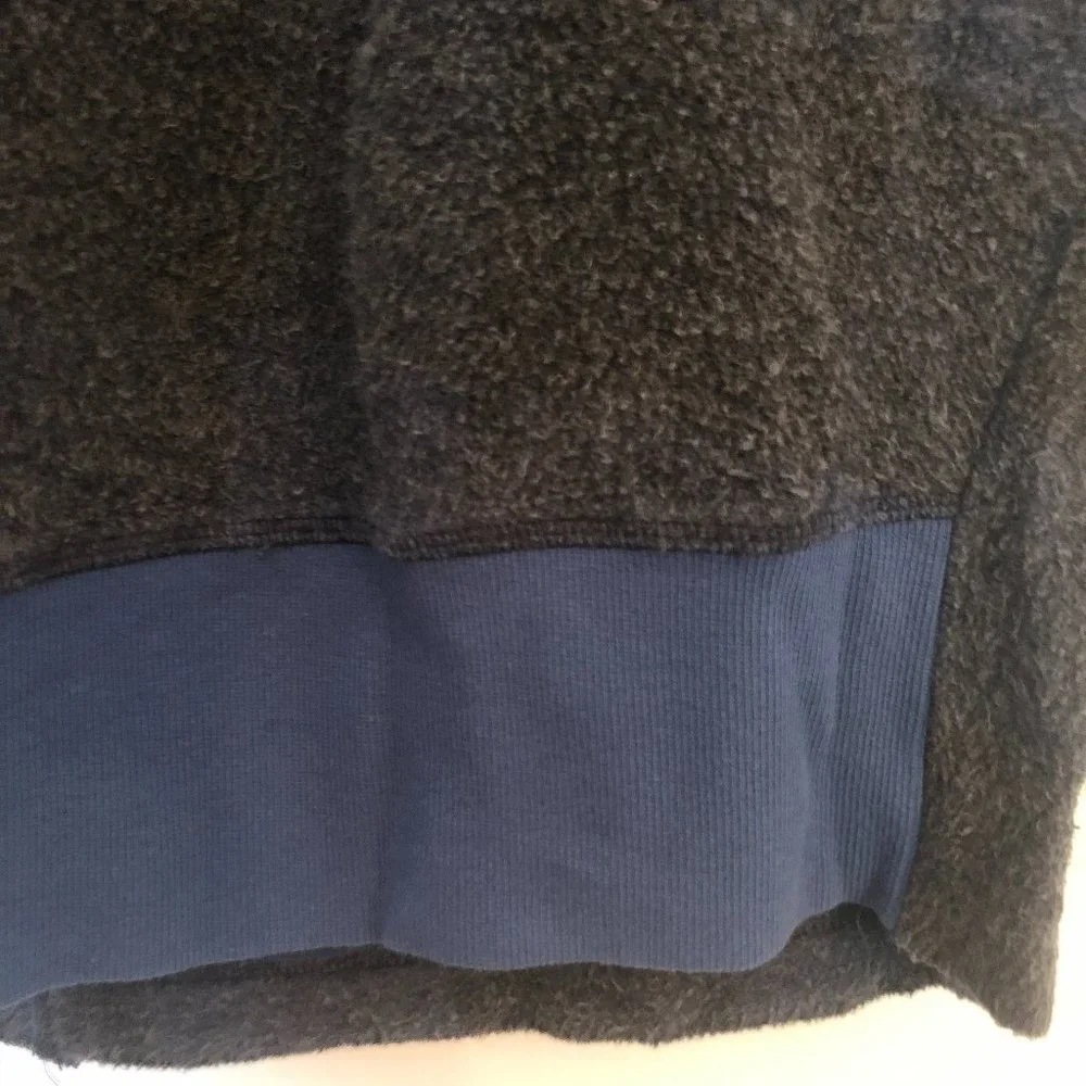 Free People Benji Oversized Cardi in Gray + Blue